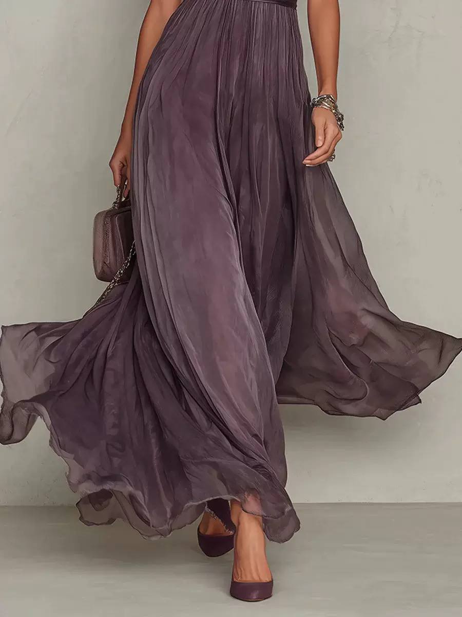 Hadley | Elegant Lace Detail Flowing Maxi Dress