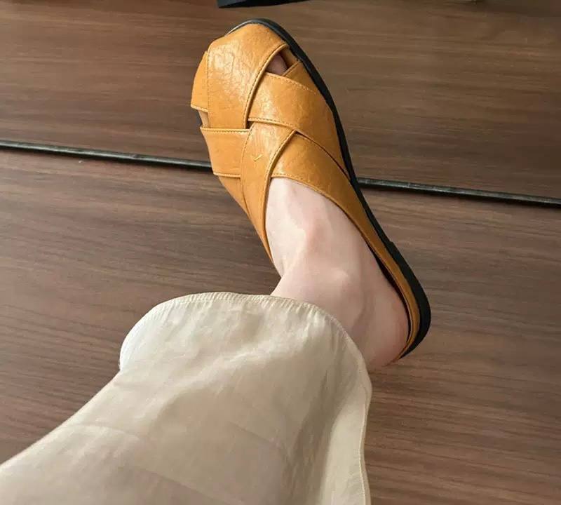 Willow | Casual Cross-Strap Slip-On Flats