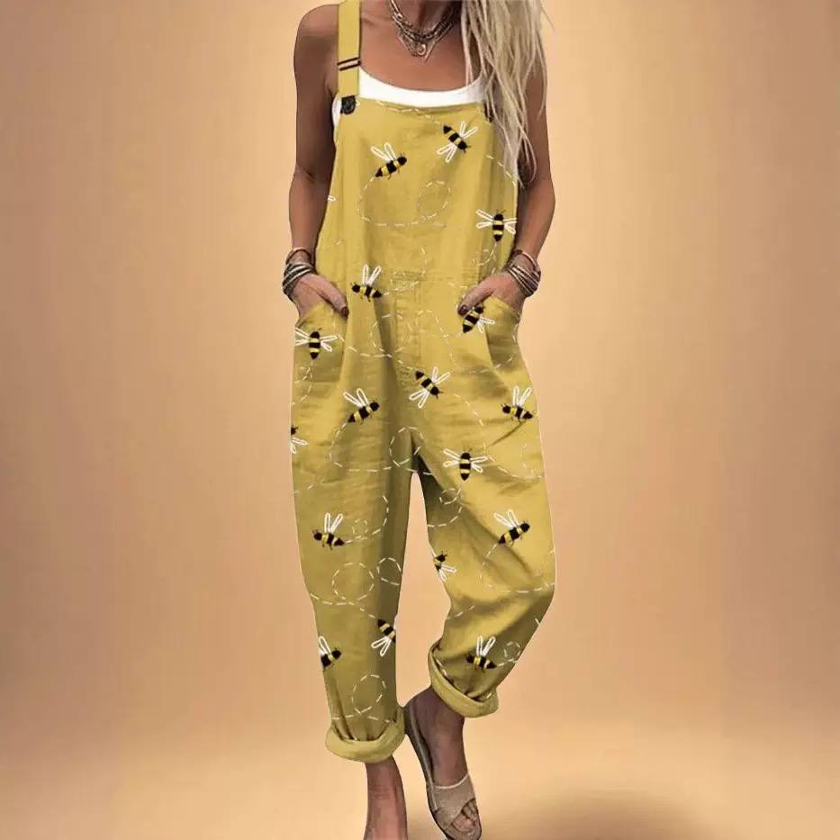 Addilyn | Sunny Bee Printed Jumpsuit