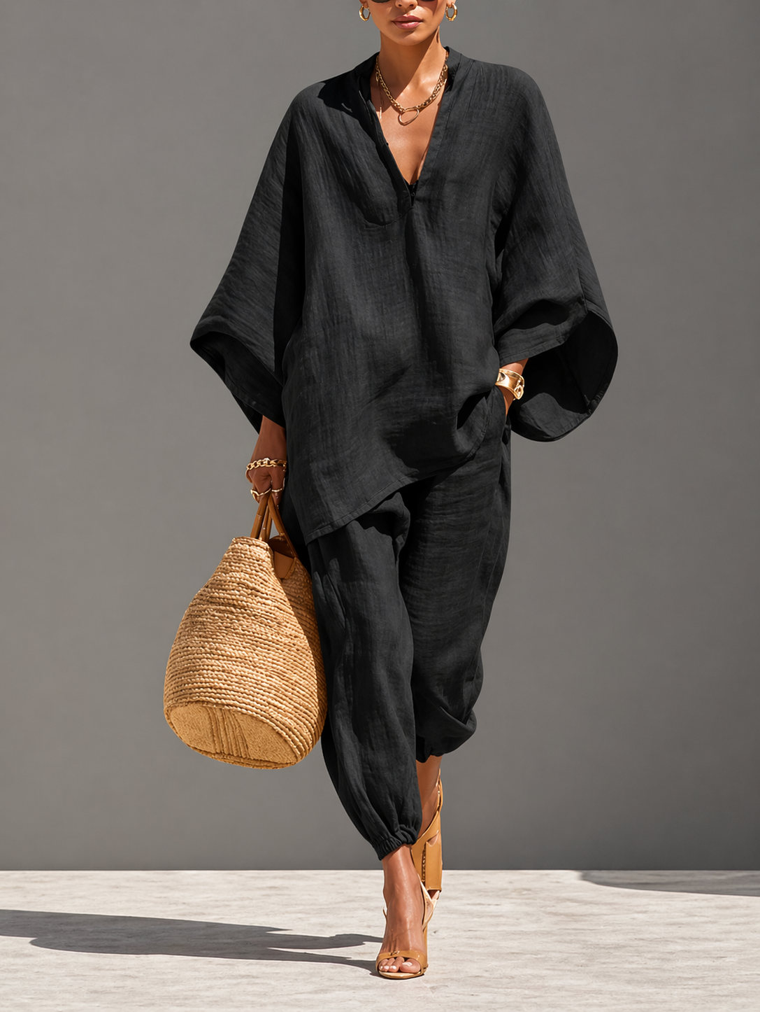 Allison | Relaxed Linen Lounge Set