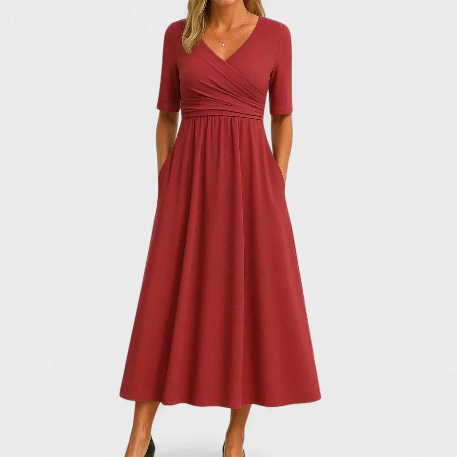 Phoebe | Elegant Flattering Midi Dress