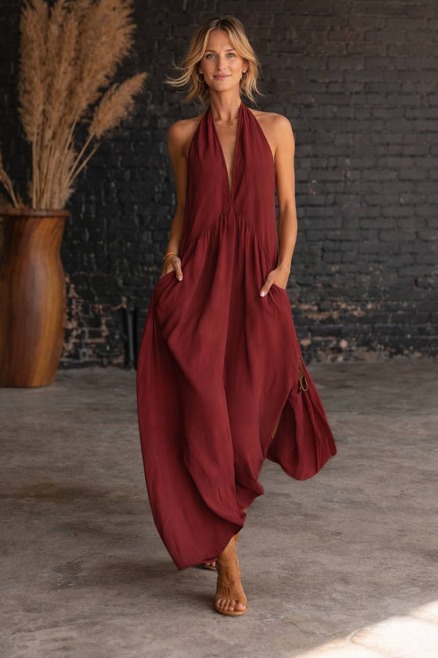 Melanie | Effortless Halter Relaxed Elegance Edition