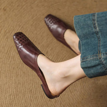 Velmirae |  woven slip-on slides
