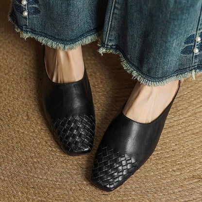 Velmirae |  woven slip-on slides