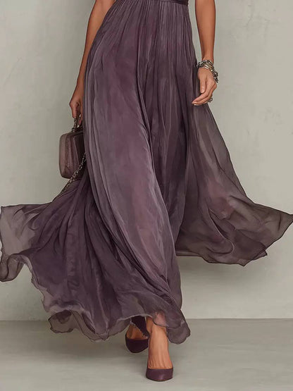 Hadley | Elegant Lace Detail Flowing Maxi Dress