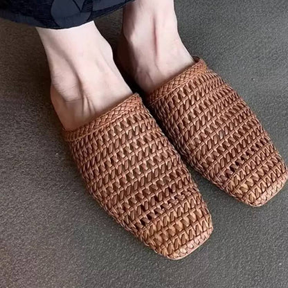 Aubrey | Woven Slip-On Summer Mules