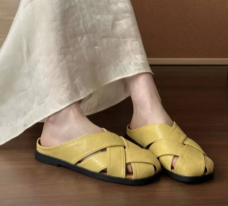 Willow | Casual Cross-Strap Slip-On Flats