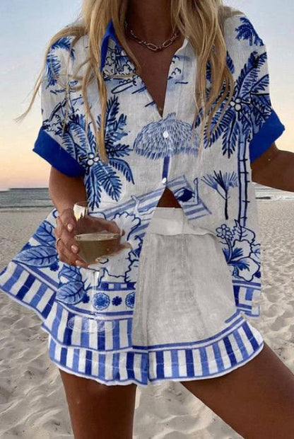 Savannah | Summer Printed Two-Piece Set