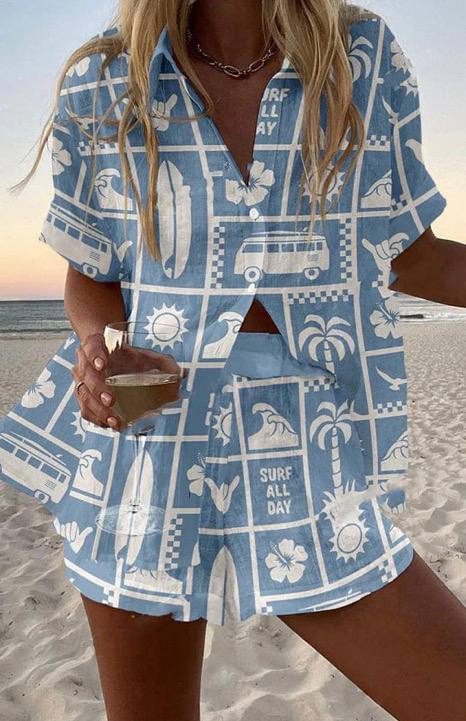 Savannah | Summer Printed Two-Piece Set