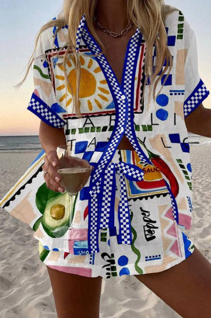 Savannah | Summer Printed Two-Piece Set