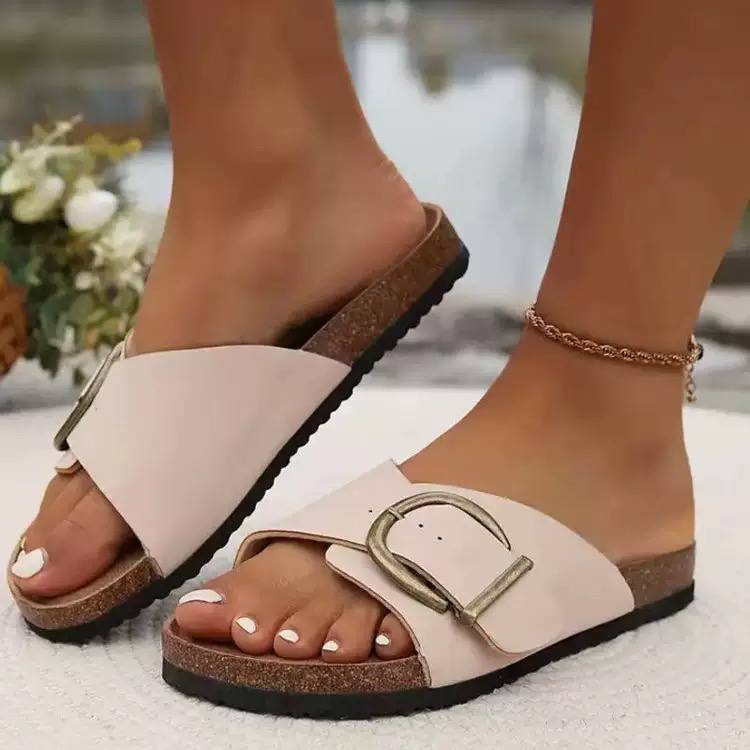 Ariana | Buckle Strap Comfort Slides
