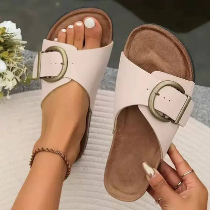 Ariana | Buckle Strap Comfort Slides