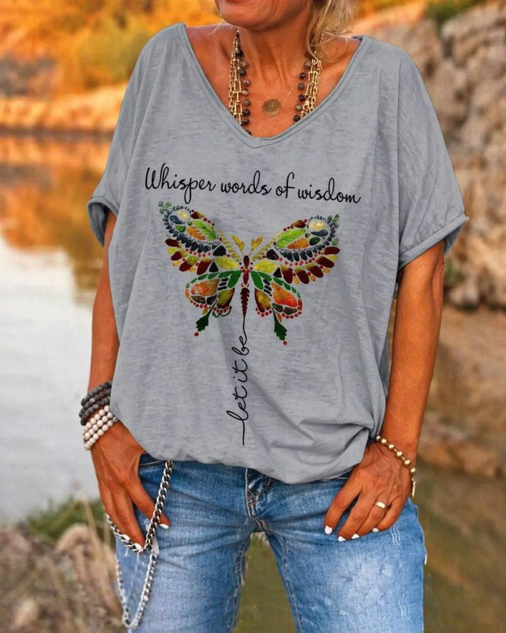 Serenity | Whisper Wisdom Butterfly Tee