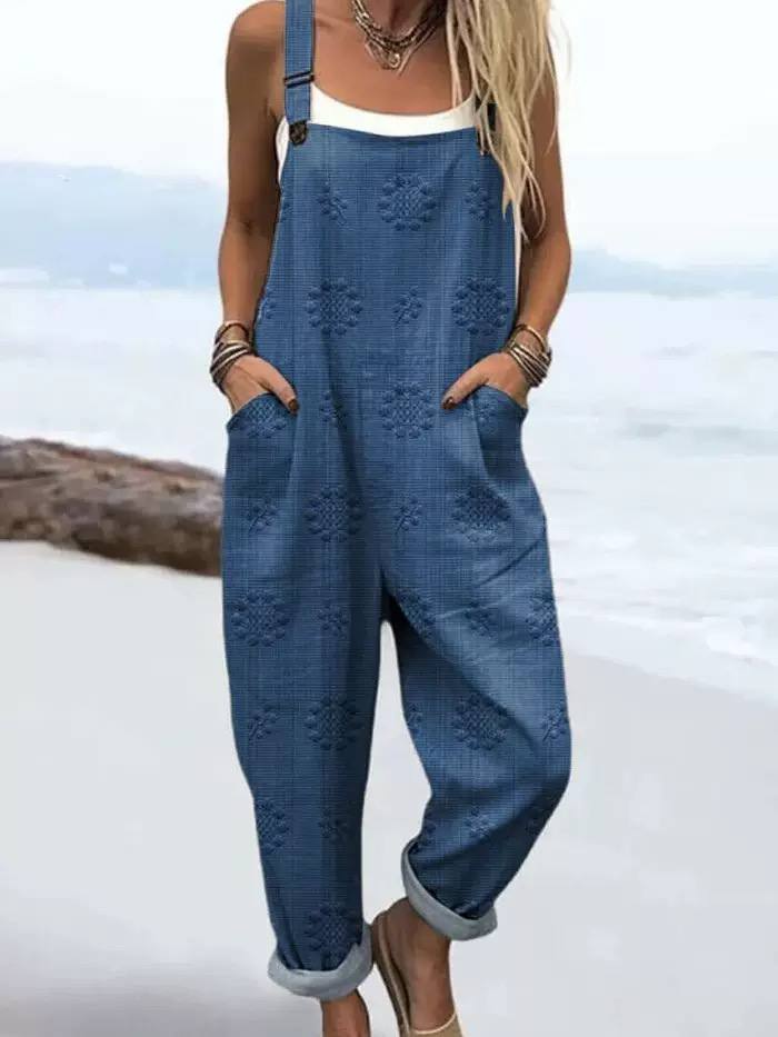 Scarlett | Ocean Breeze Textured Jumpsuit
