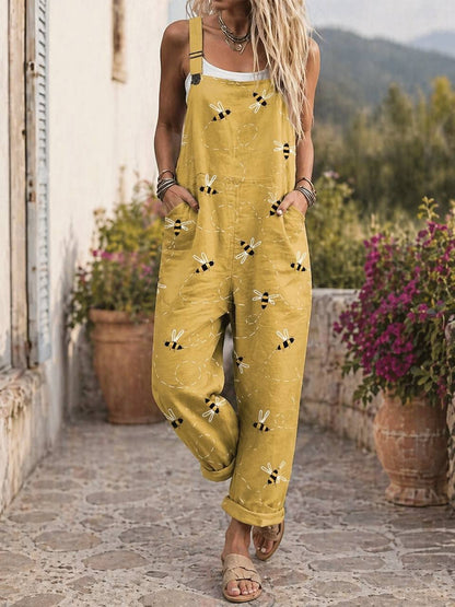 Addilyn | Sunny Bee Printed Jumpsuit