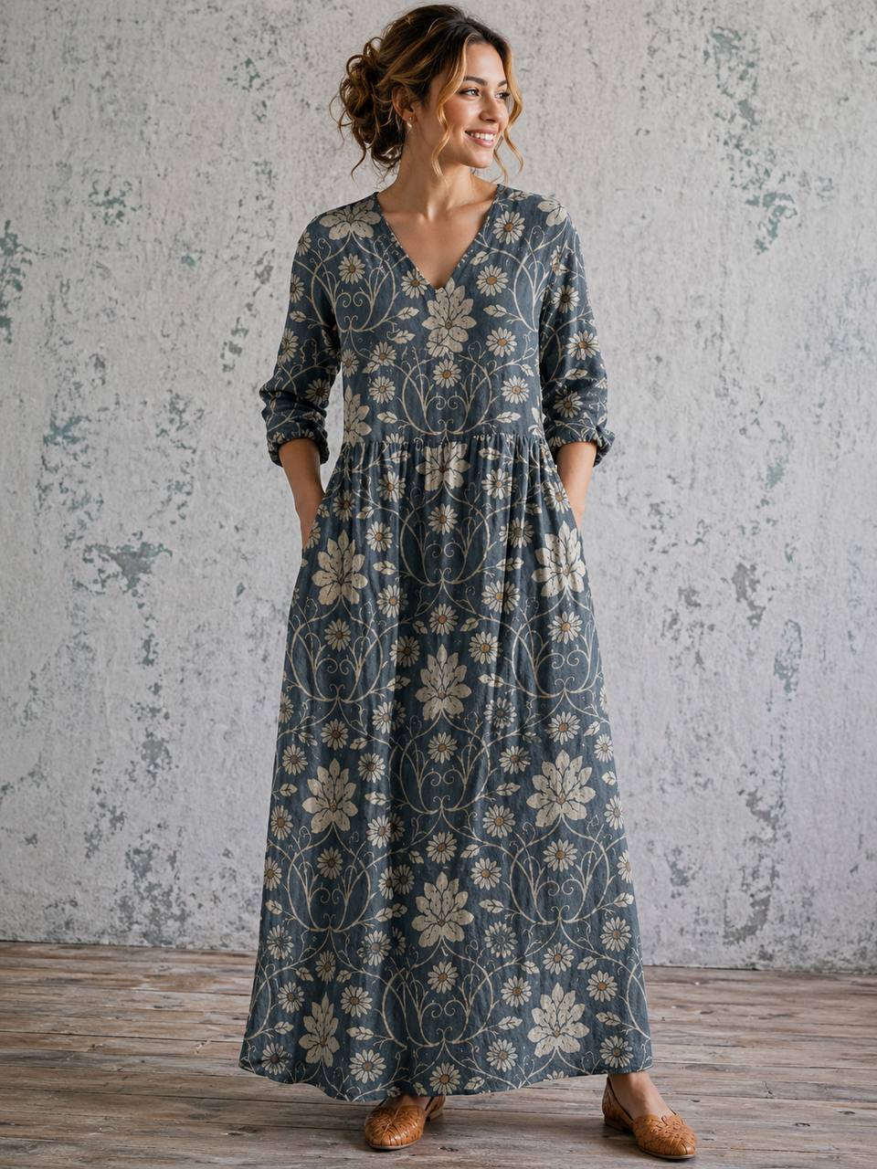 Amoura | Vintage Bloom Relaxed Maxi Dress