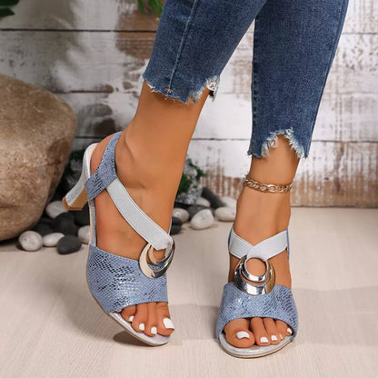 Elowen | Crystal Accent Heels