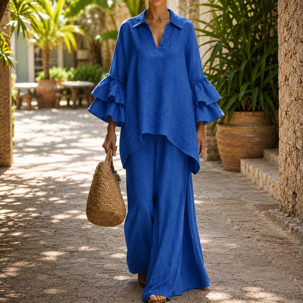 Celestia | Relaxed Linen Two-Piece Set