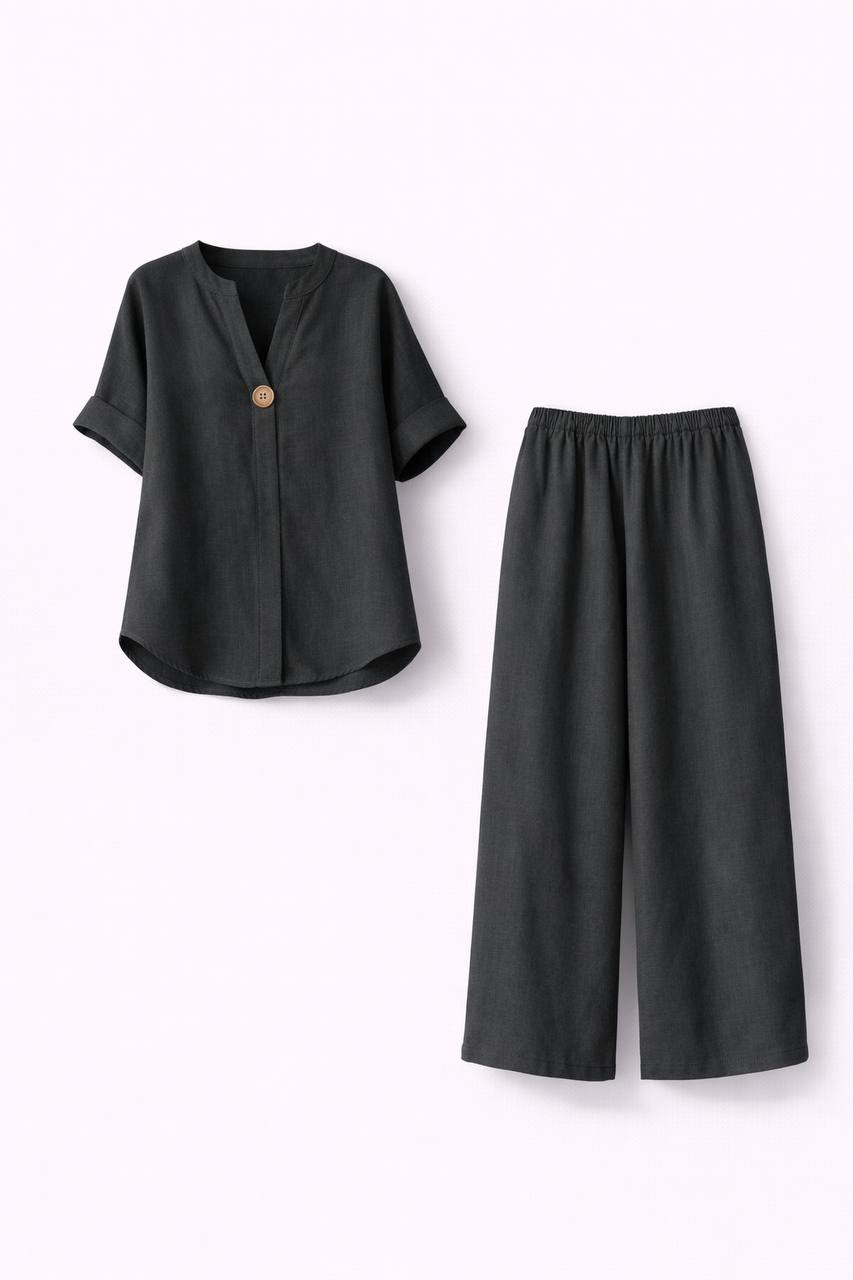 Annabelle |Loose Linen Two-Piece Set