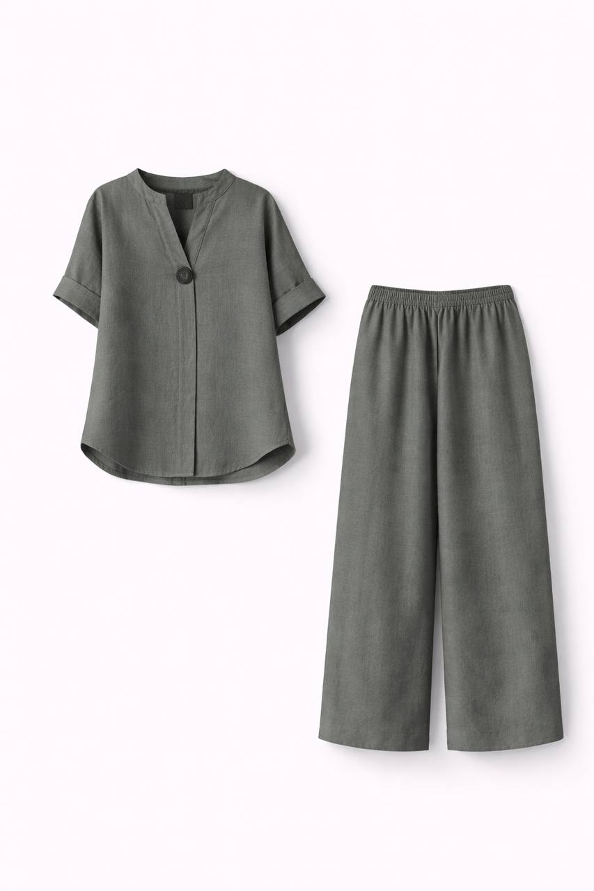 Annabelle |Loose Linen Two-Piece Set