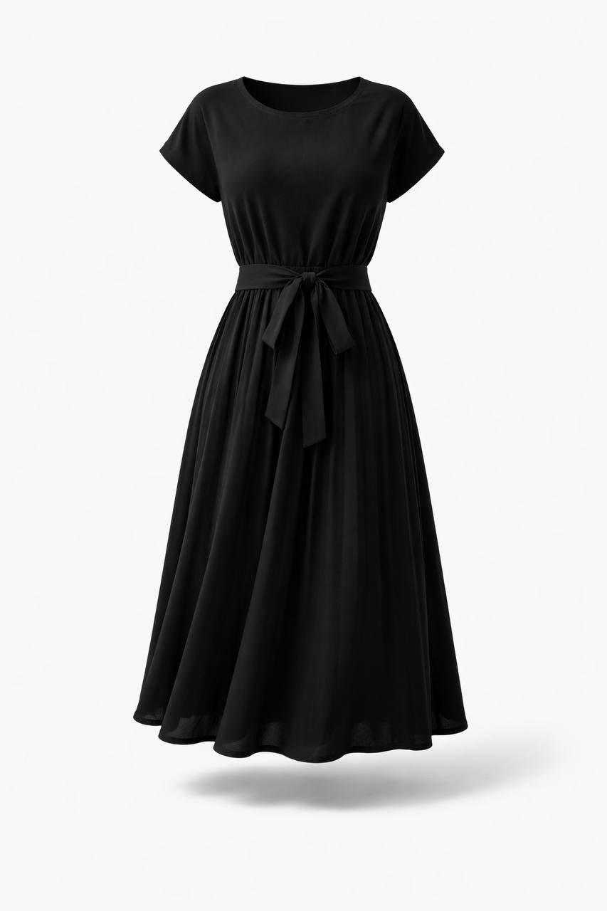 Monroe | Elegant Pleated Midi Dress