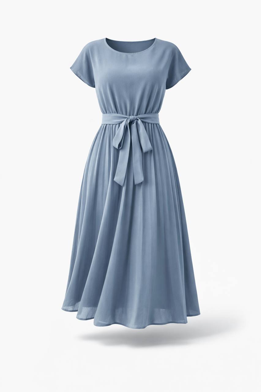 Monroe | Elegant Pleated Midi Dress