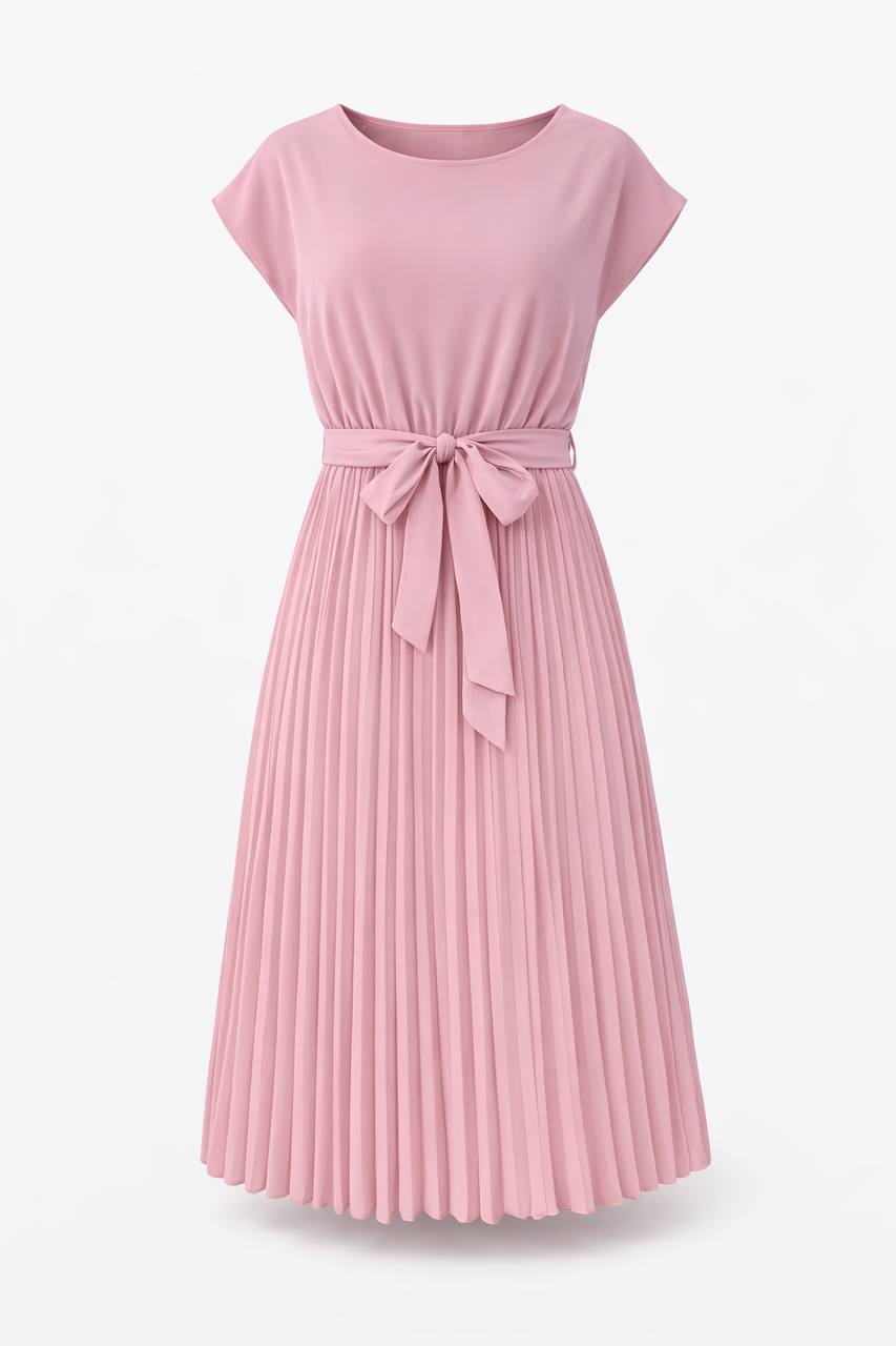 Monroe | Elegant Pleated Midi Dress