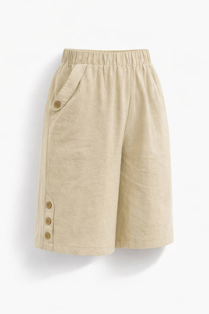 Noelle | Button Ease Shorts